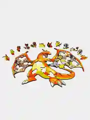 Деревянный фигурный пазл Active Puzzles "Чаризард",29x23 см, 70 деталей