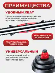 Разборные гантели ATHLETIC, 12 кг, 2 штуки, модель 2
