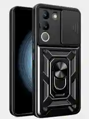 Черный чехол противоударный armors для Vivo V29E / Виво В29Е с защитой камеры