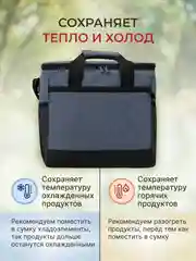 Синий термосумка сумка холодильник
