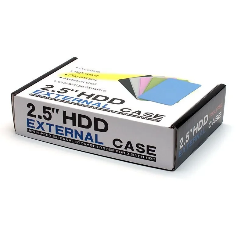 Черный корпус-кейс для внешнего жесткого диска SATA, USB 3.0, HDD SSD, ноутбука, пк