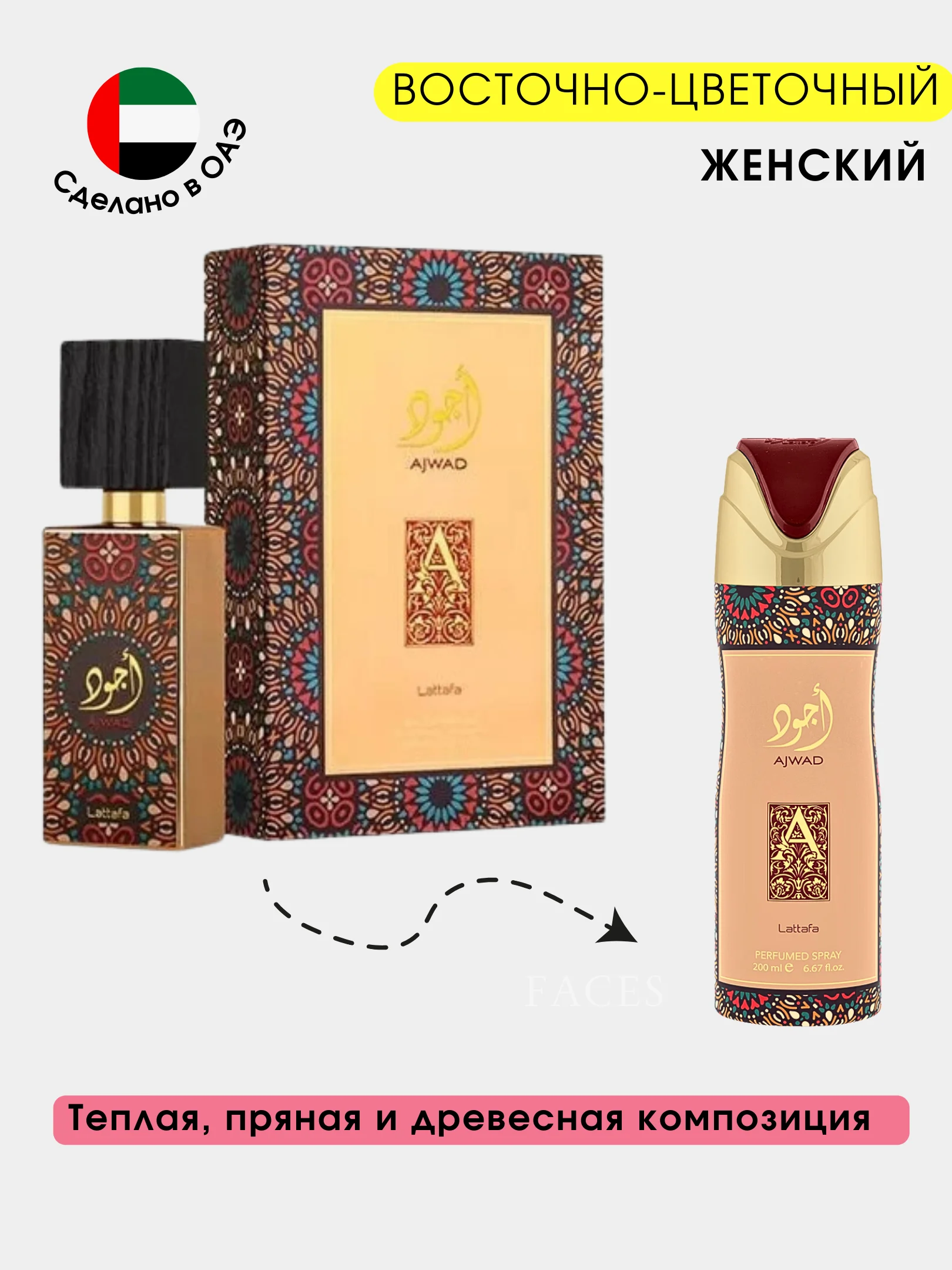 Шоколадный дезодорант женский, парфюмированный с ароматами известных брендов, 200 мл