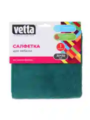 Салфетка из микрофибры супервпитывающая, для мебели 30х30 см, 330 г/кв.м. 4 цвета