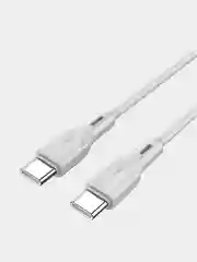 Серый кабель Type-C - Type-C BOROFONE BX99, PD60W 1м силиконовый быстрая зарядка