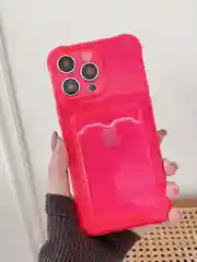 Фуксия чехол iPhone, Айфон 6, 7, 8, XS, 11, 12, 13, 14 Про Макс, Pro Max, Plus, с карманом карт