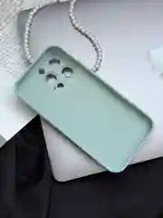 Ледяной чехол для iPhone 15, 15 Plus, 15 Pro, 15 Pro Max, со стеклянной панелью и защитой камеры
