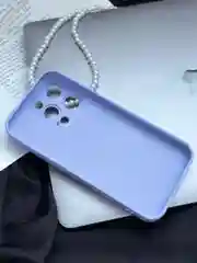 Лавандовый чехол для iPhone 15, 15 Plus, 15 Pro, 15 Pro Max, со стеклянной панелью и защитой камеры