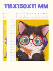 Коричневый блокнот А6 80 листов. Скетчбук карманный MeowBook от MyArt. Проф-Пресс