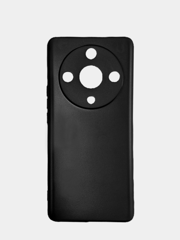 Чехол Honor X9b / Хонор Х9б черный, силиконовый, матовый