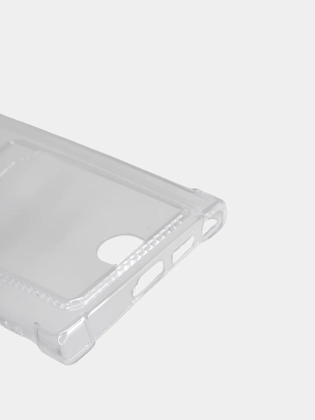 Чехол для Samsung Galaxy S24 Ultra / Галакси С24 Ультра прозрачный с карманом для карты