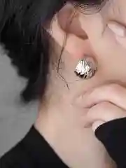 Серебряный серьги капли женские, крупные гвоздики, под серебро и золото, бижутерия