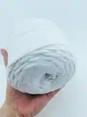 Шнур для макраме, 80% хлопок, 100 м/ 5 мм/ шпагат для плетения панно/ белоснежный