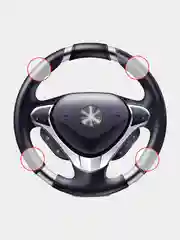Черный поворотная ручка лентяйка на руль авто универсальная, автоаксессуар для тюнинга