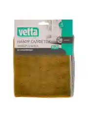 Набор салфеток из микрофибры, универсальные, 4 штуки, 30x30 см, 220 г/кв.м., 4 цвета
