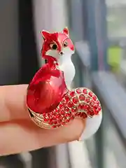 Красный женская брошь - булавка Лиса