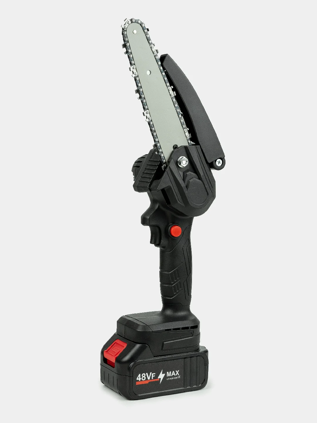 Угольный пила аккумуляторная цепная, мини, садовая, сучкорез, 48V, с 2 аккумуляторами