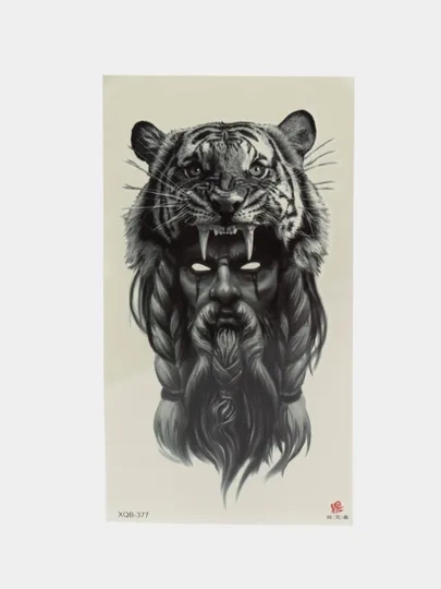 Временное мужское тату, наклейка татуировка на тело, татушка, переводная тату, tattoo