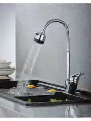 Смеситель для кухни, с гибким изливом, однорычажный
