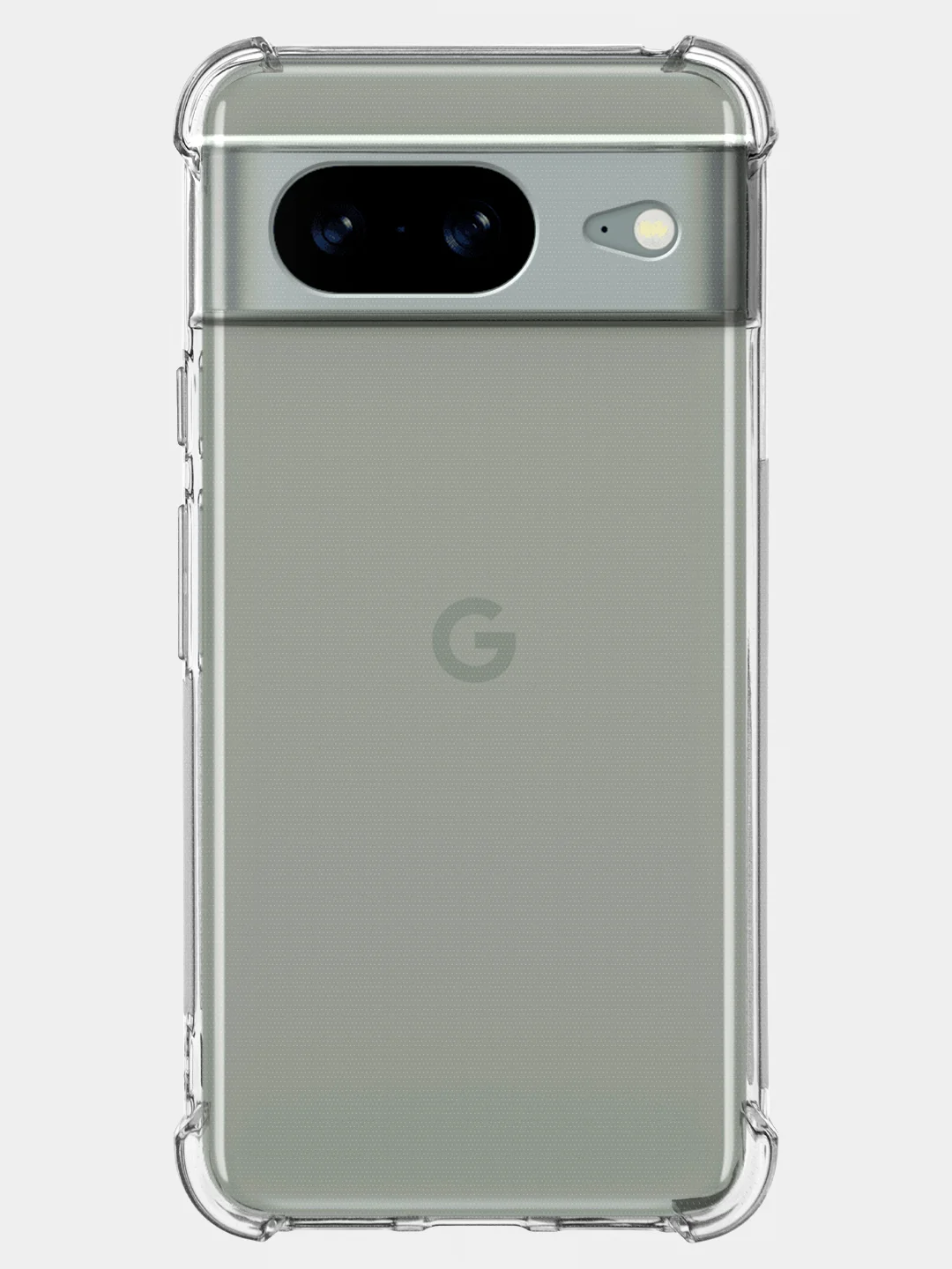 Прозрачный чехол для Google Pixel 8, 8 Pro, силиконовый BROSCORP противоударный с усиленными углами