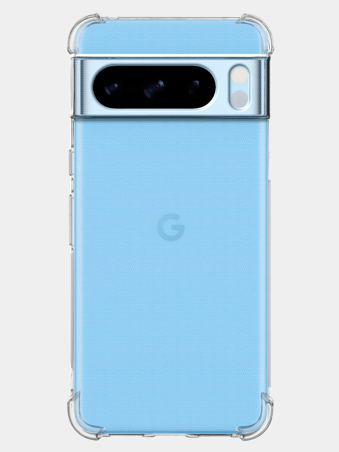 Прозрачный чехол для Google Pixel 8, 8 Pro, силиконовый BROSCORP противоударный с усиленными углами