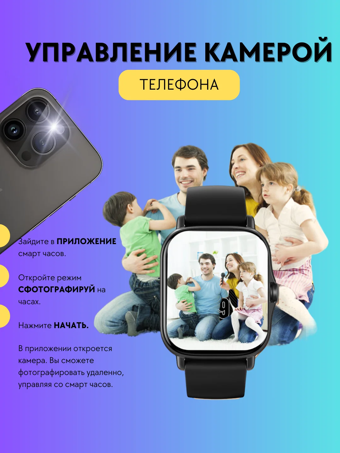 Умные часы Smart Watch PI0062, с поддержкой звонков по Bluetooth, подарок