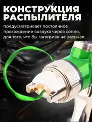 Краскопульт пневматический ECO SG-9500 с манометром (EC1536-01)