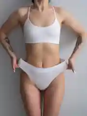 Белый топ Giulia BRASSIERE RIB