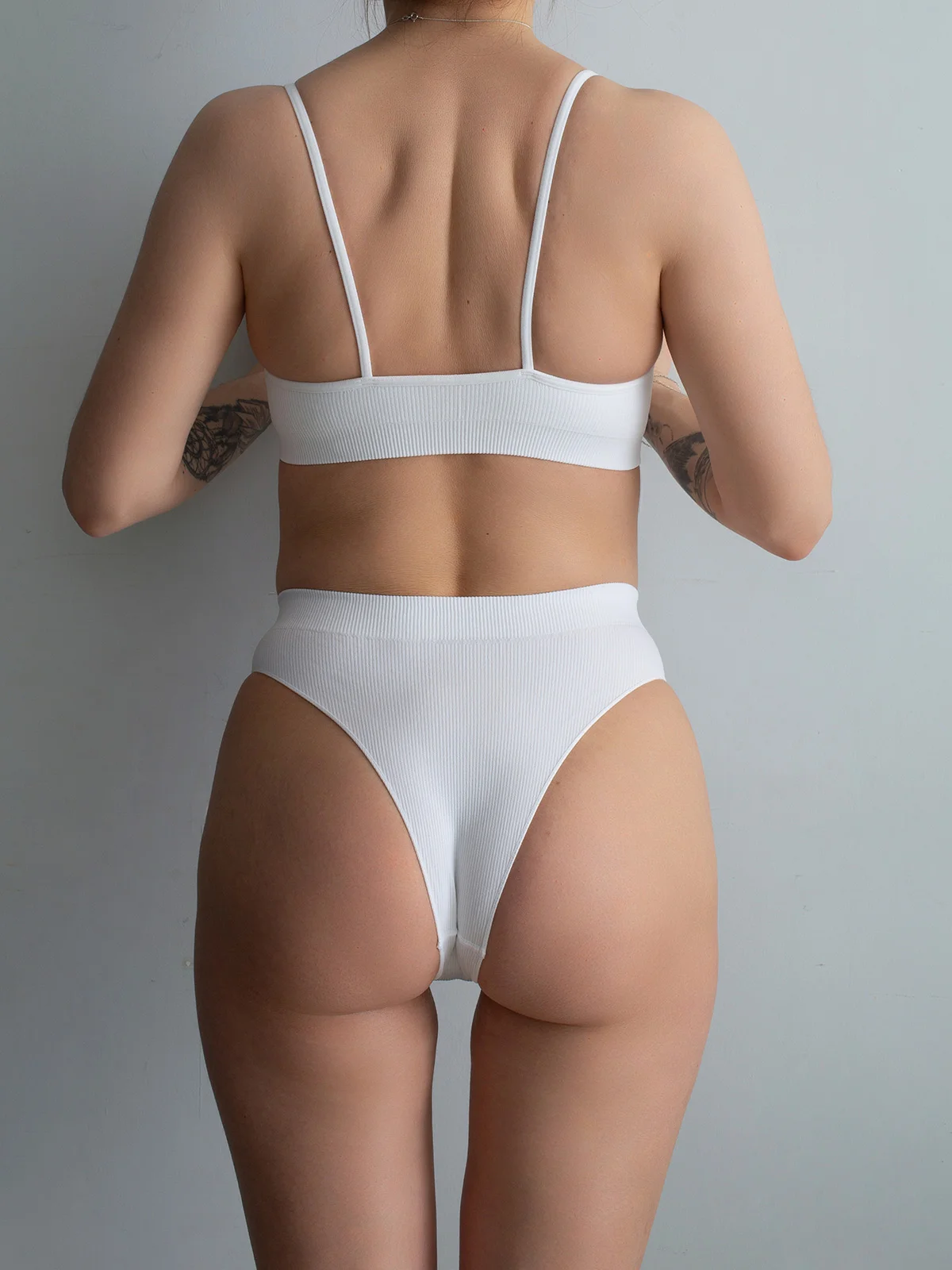 Белый топ Giulia BRASSIERE RIB