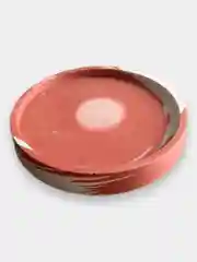 Красный круглые подносы для свечей и украшений, декор из гипса
