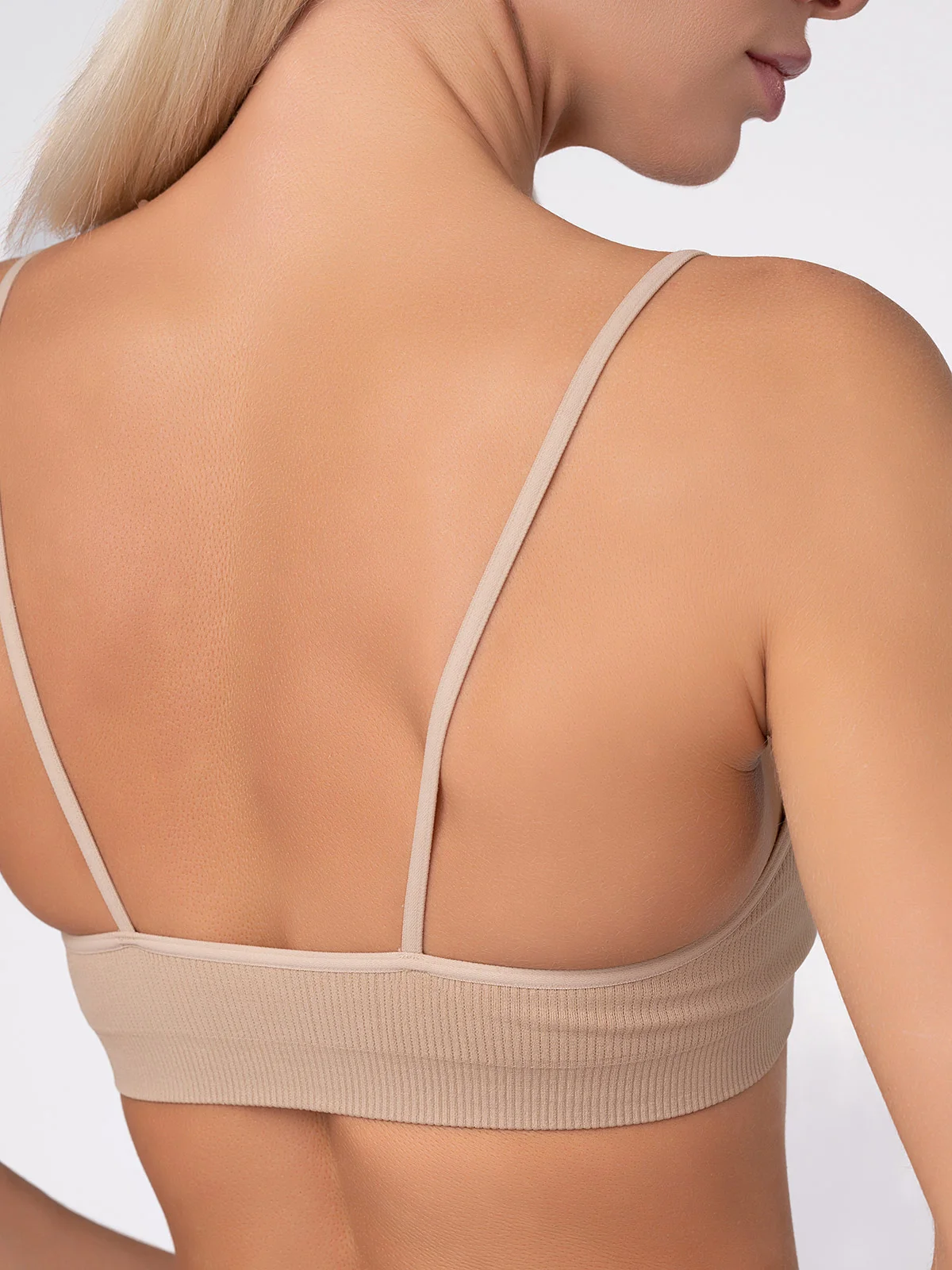 Бежевый топ Giulia BRASSIERE RIB