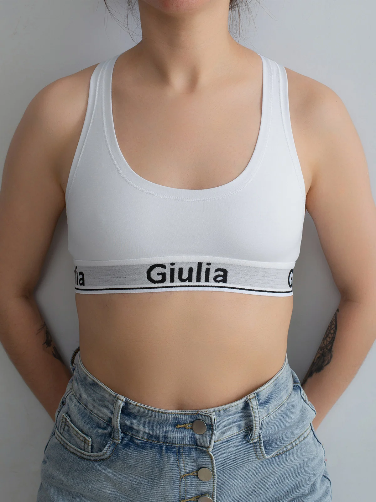 Белый топ Giulia Cotton Bra 01