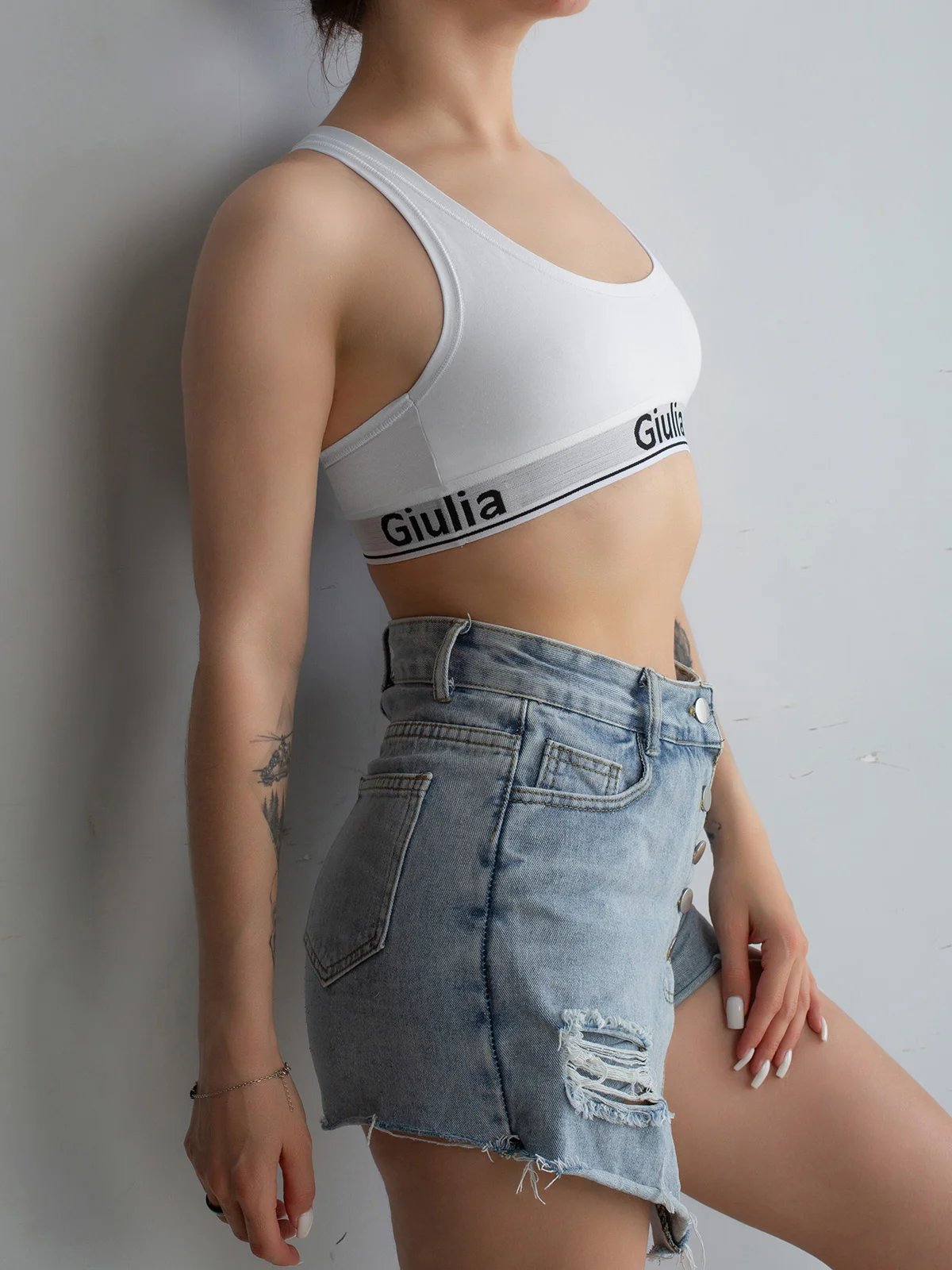 Белый топ Giulia Cotton Bra 01