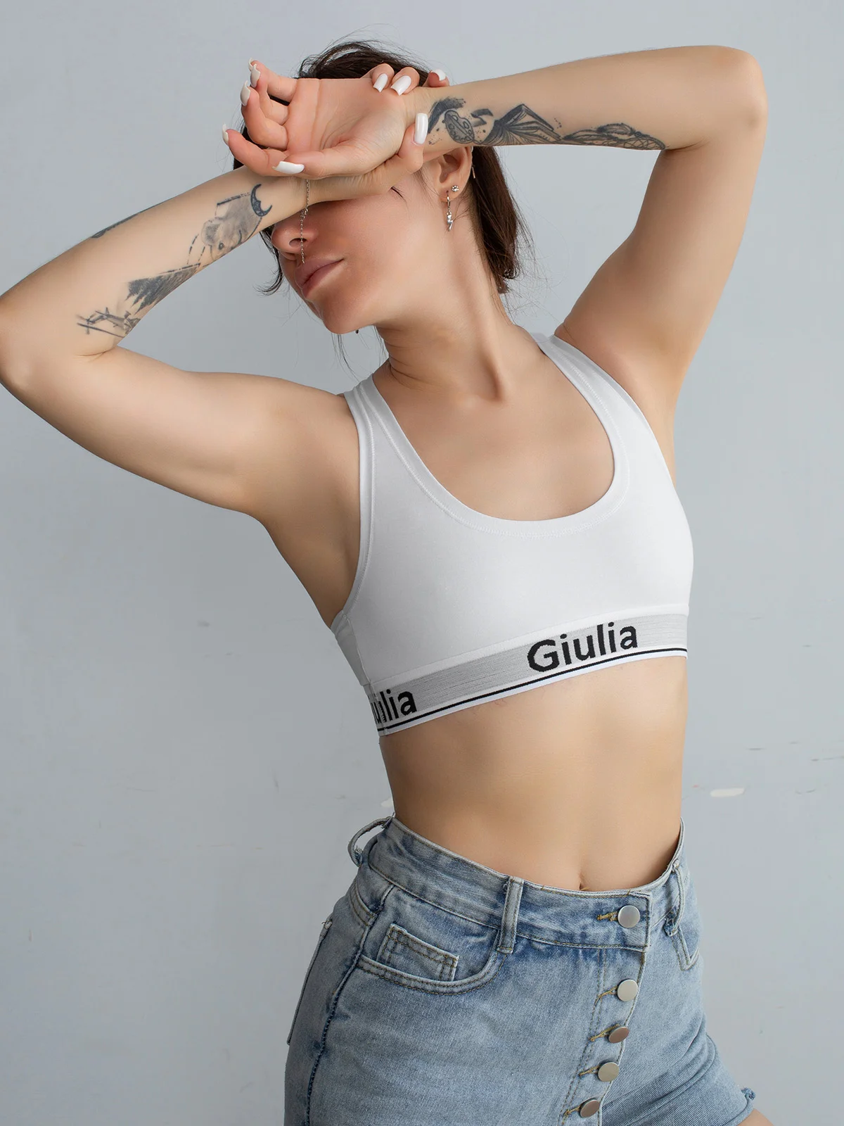Белый топ Giulia Cotton Bra 01