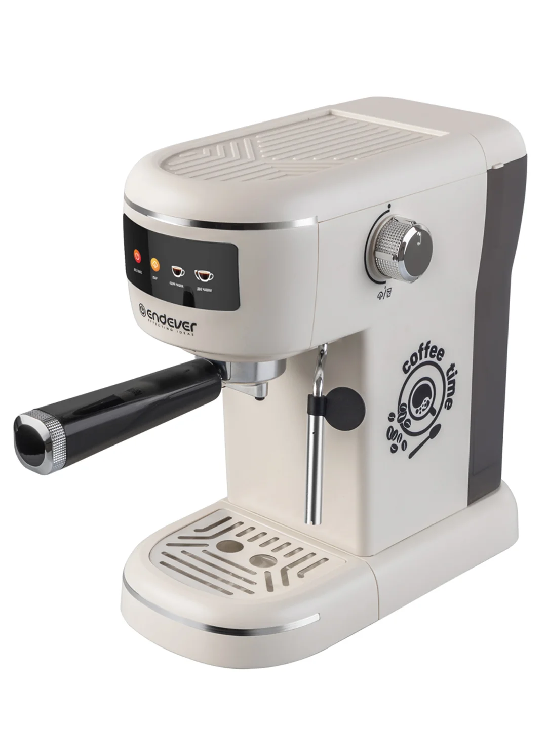 Бежевый кофеварка рожкового типа ENDEVER Costa-1096