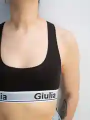Черный топ Giulia Cotton Bra 01