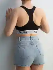 Черный топ Giulia Cotton Bra 01