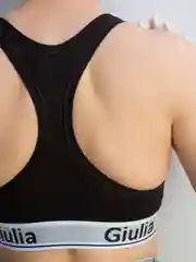 Черный топ Giulia Cotton Bra 01