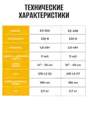 Пила цепная электрическая Partner for Garden ES-405 2000 Вт,16"/40 см шина,цепь 3/8-1,3-57