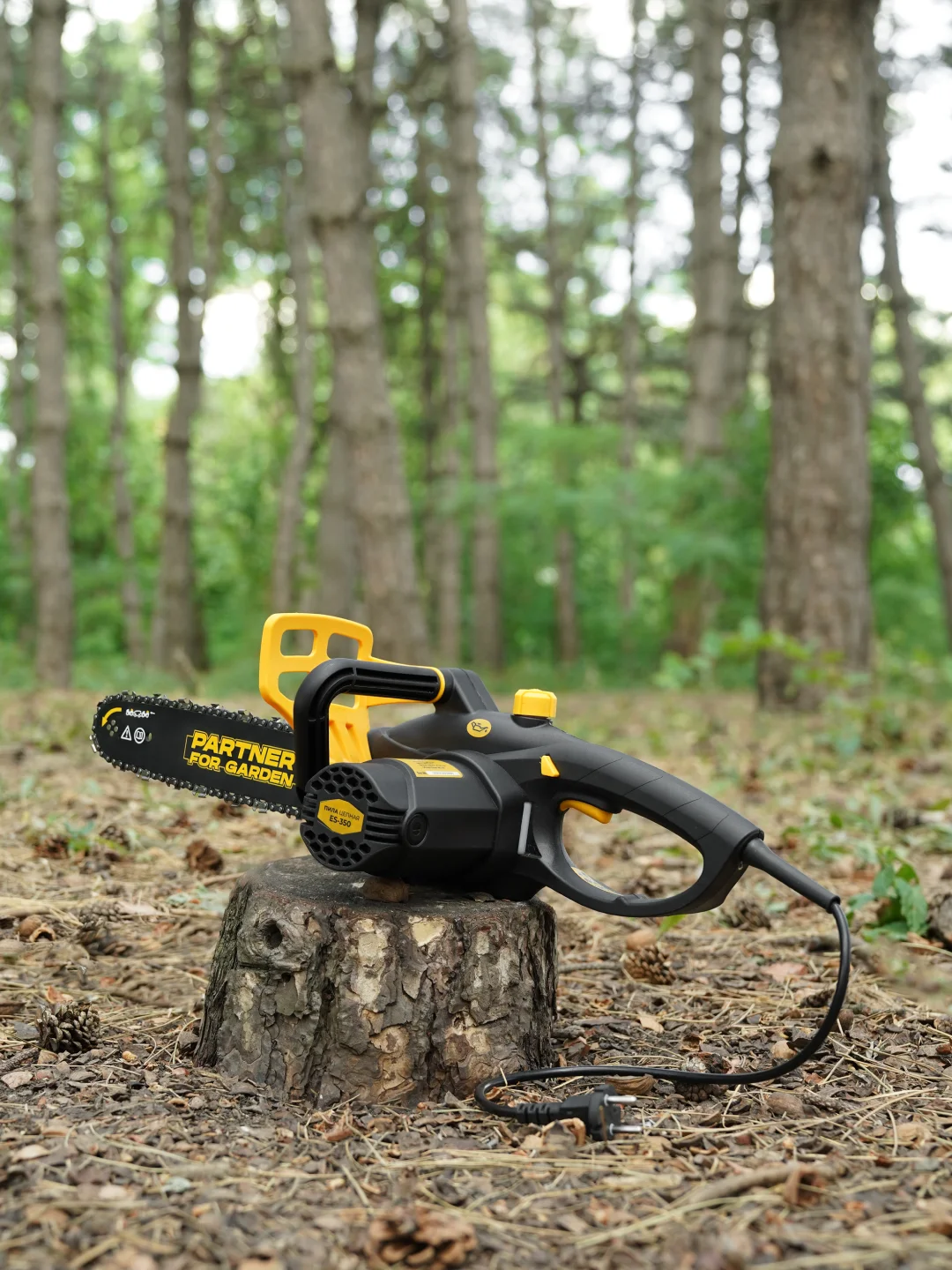 Пила цепная электрическая Partner for Garden ES-350(1800Вт,14"/ 35см шина,цепь 3/8-1,3-52)