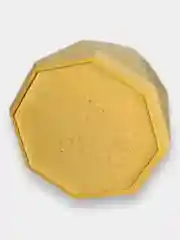 Желтый гипсовый подсвечник/Декор для дома/Ручная работа/подсвечник подарок