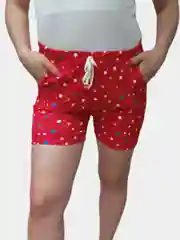 Красный шорты женские хлопковые