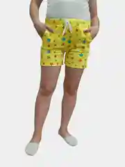 Желтый шорты женские хлопковые