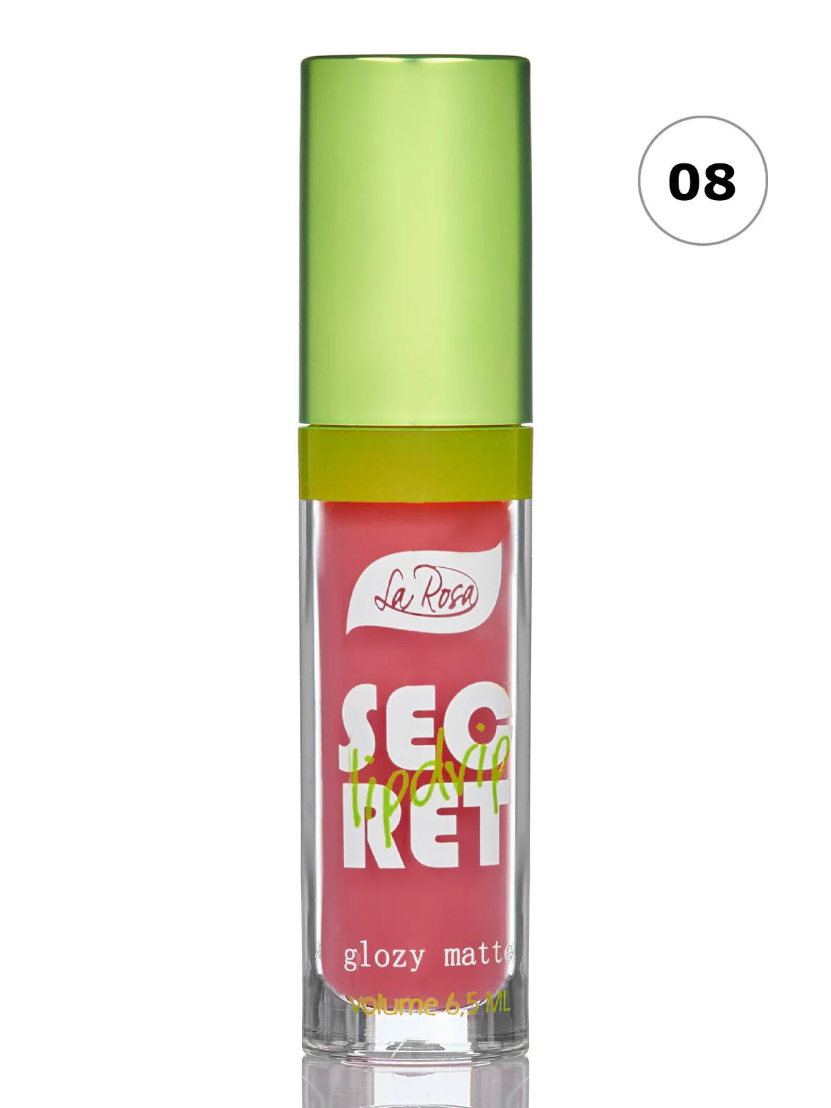 Розовый блеск для губ "SECRET" Глянцевый Финиш