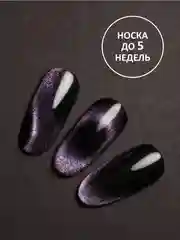 Розовый гель лак Кошачий глаз, 8 мл