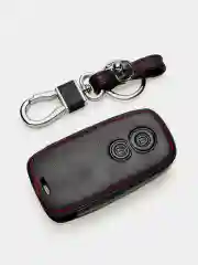 Кожаный чехол для смарт ключа красная нить Suzuki SX4 Swift №769