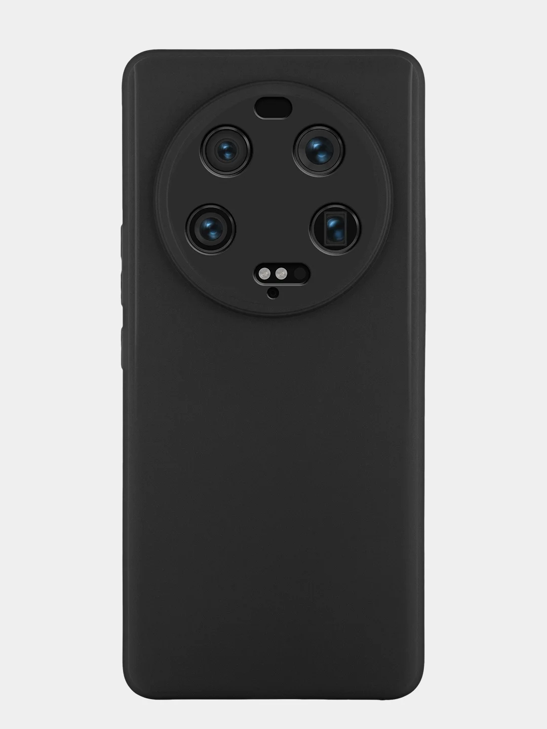 Черный чехол для Xiaomi 13 Ultra силиконовый BROSCORP матовый, тонкий, бортик-защита вокруг камер