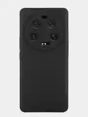 Черный чехол для Xiaomi 13 Ultra силиконовый BROSCORP матовый, тонкий, бортик-защита вокруг камер