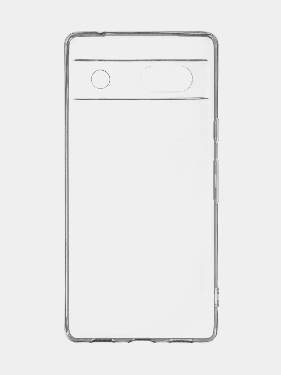 Прозрачный чехол для Google Pixel 7A силиконовый BROSCORP прозрачный с защитой камер и от прилипания