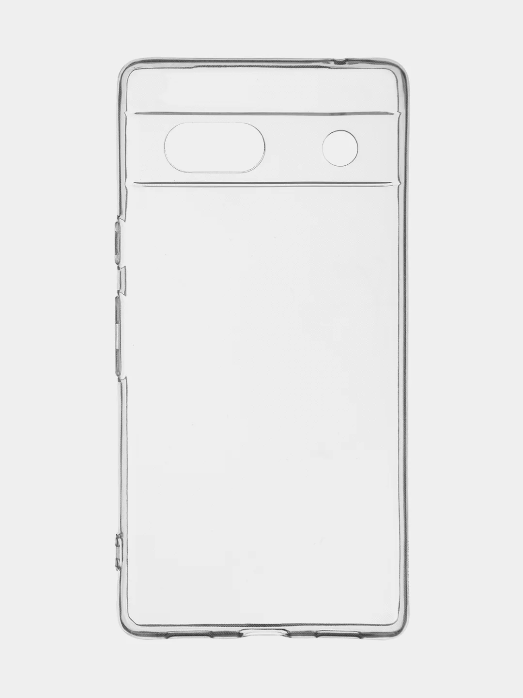 Прозрачный чехол для Google Pixel 7A силиконовый BROSCORP прозрачный с защитой камер и от прилипания