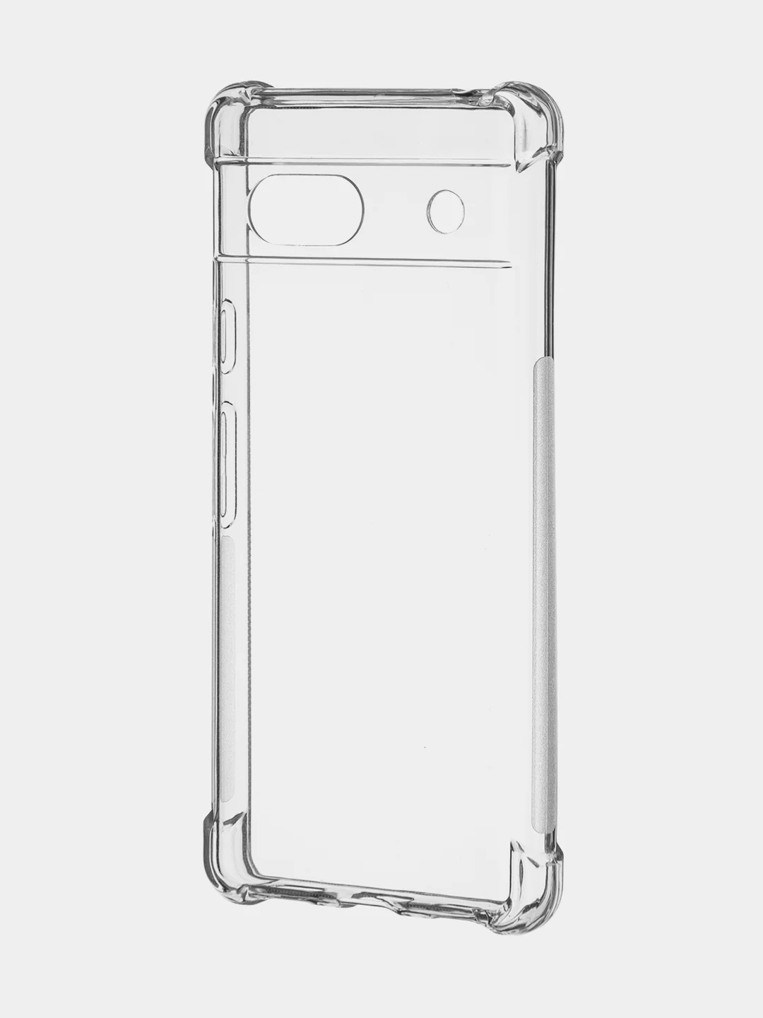 Прозрачный противоударный чехол для Google Pixel 7A силиконовый BROSCORP с защитой углов и камер